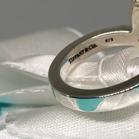 Tiffany & Co Diamond Paloma Picasso 925 silver Loving Heart Ring 5.5 - Picture 4 of 5